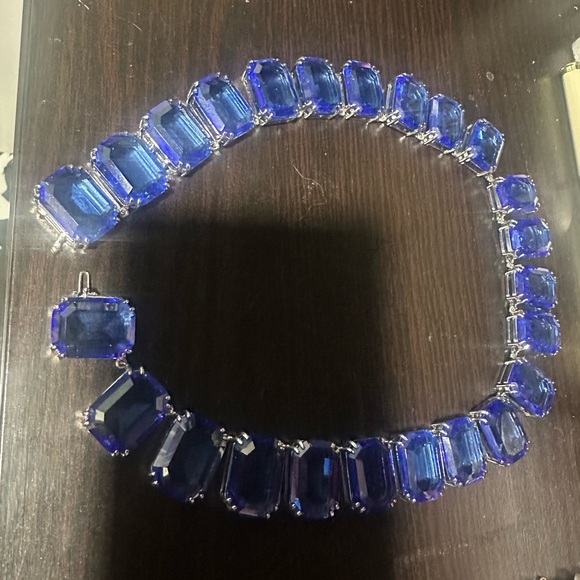 Swarovski Royal Blue Crystal Necklace